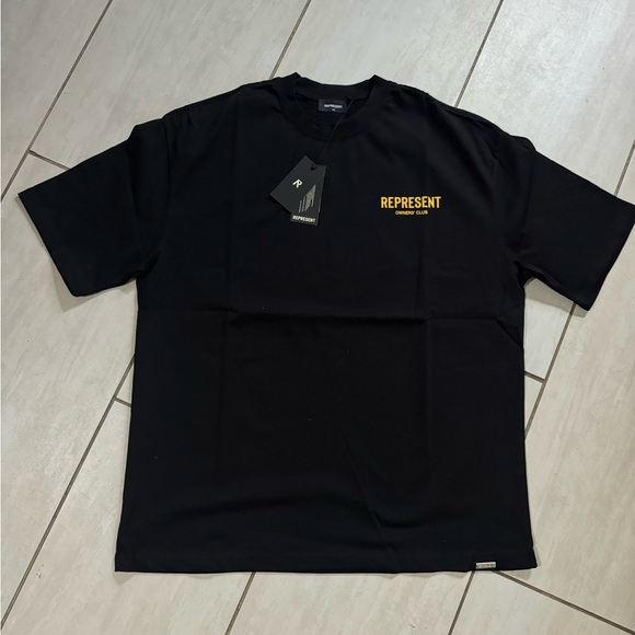 Represent Black T-Shirt with Yellow Print - Picture 2 of 6